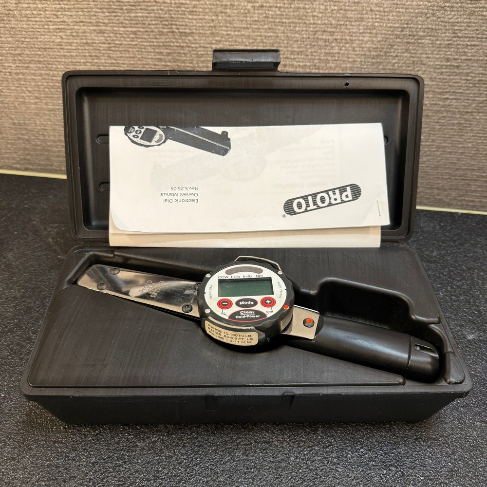 Proto J6342 Electronic Torque Wrench 1/4" Drive 10-100 in-lb